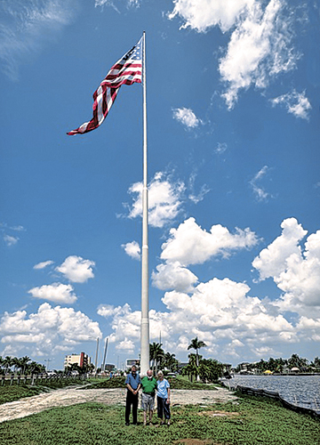 Air Force vet makes drive to see flag flying atop state’s tallest flagpole; city manager provides the personal tour